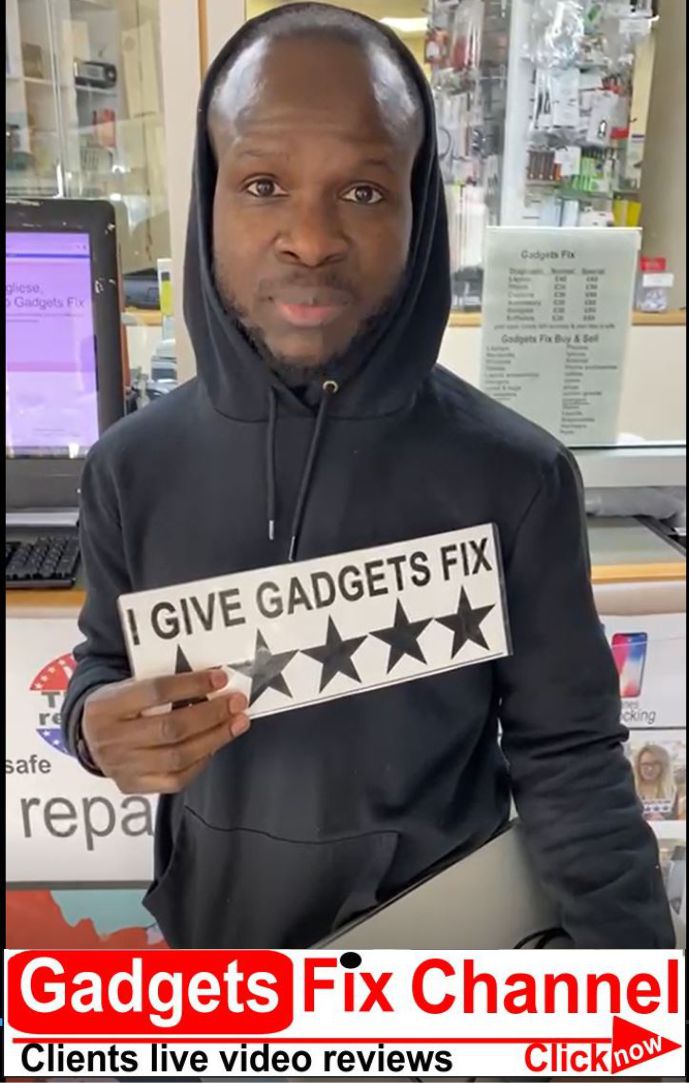 gadgets fix 5 star client live review from a client who where we repaired his laptop power issues and new hardrive and recovered his data